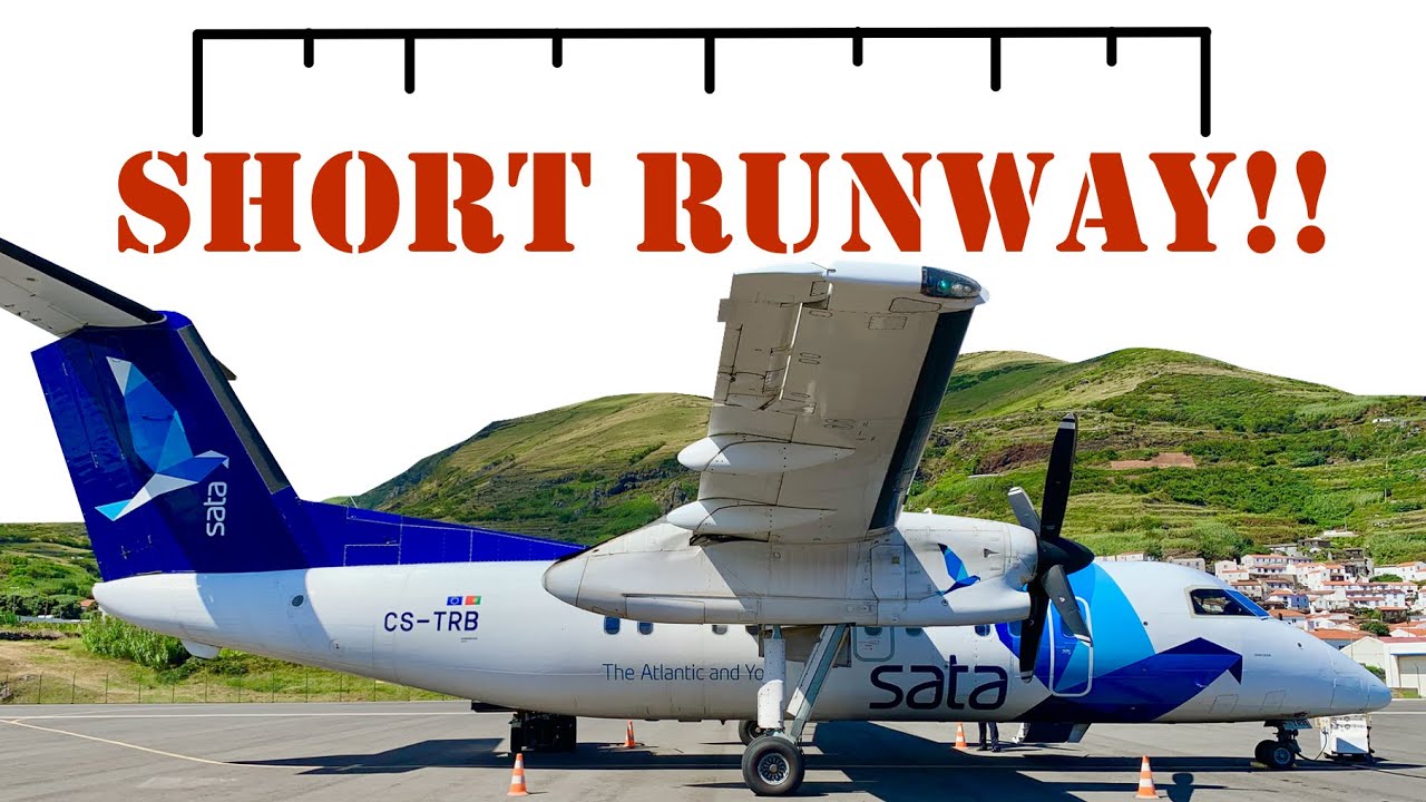 Thrilling Short Field Landing and Takeoff – SATA Air Acores – DHC-8-200