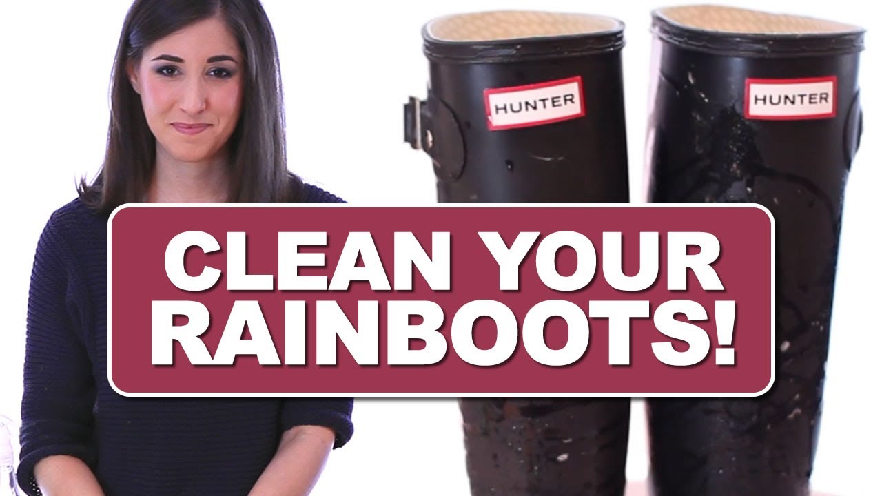 How to Clean Your Rain Boots! Hunter, Tretorn, Wellies etc. Shoe Cleaning Ideas (Clean My Space)