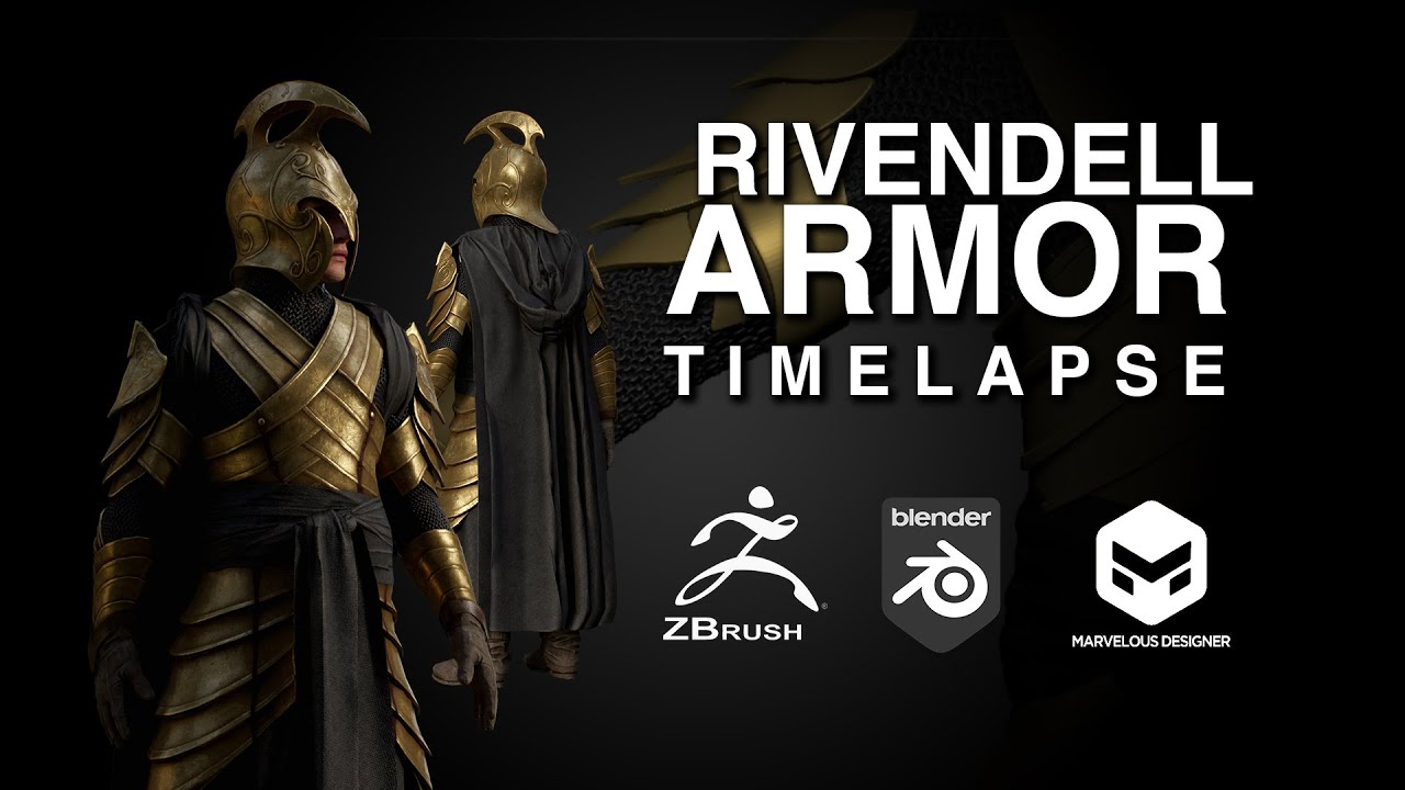 Rivendell Armor Modelling Timelapse