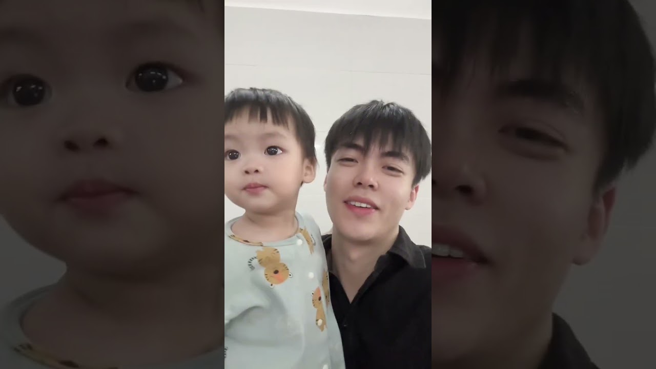 潘爸乐爷vlog：潘爸一早叫醒leye宝宝，没睡醒要发脾气了！和彤姐姐玩得好开心！baby leye & pan #dadlife #baby #babyboy #family