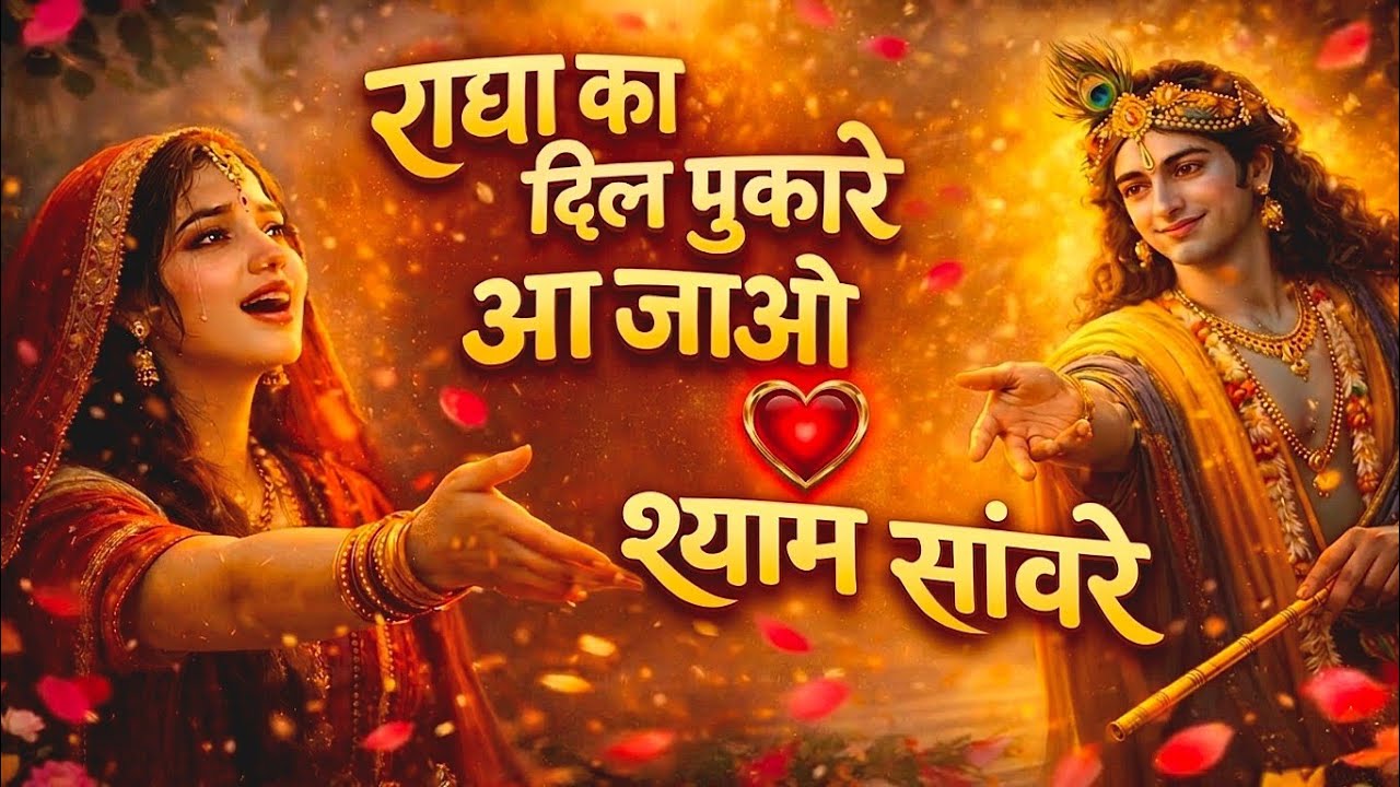 राधा का दिल पुकारे ❤️ आ जाओ श्याम सांवरे | बहुत ही मधुर राधा कृष्ण भजन | Krishna Bhajan 2026