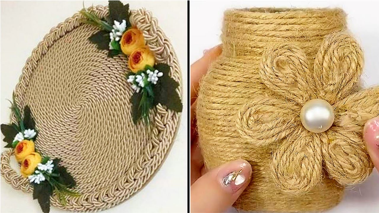 Stunning jute rope burlap crafts ideas/ Latest new handmade Jute crafts decorations 2026