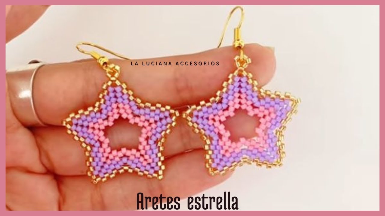 Aretes estrella / aretes para principiantes miyuki