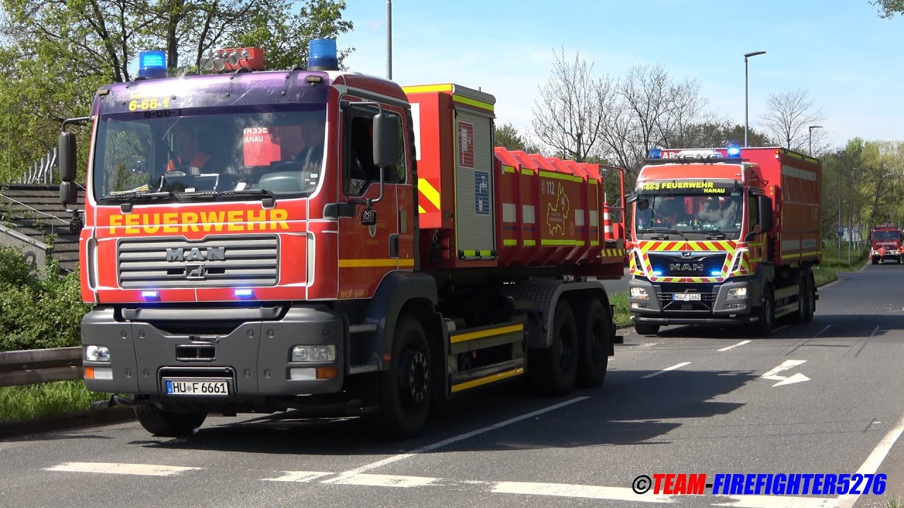 [Feuer in Regionalbahn - 30 Verletzte - 3 Tote] Großübung von Feuerwehr + Rettungsdienst in Maintal