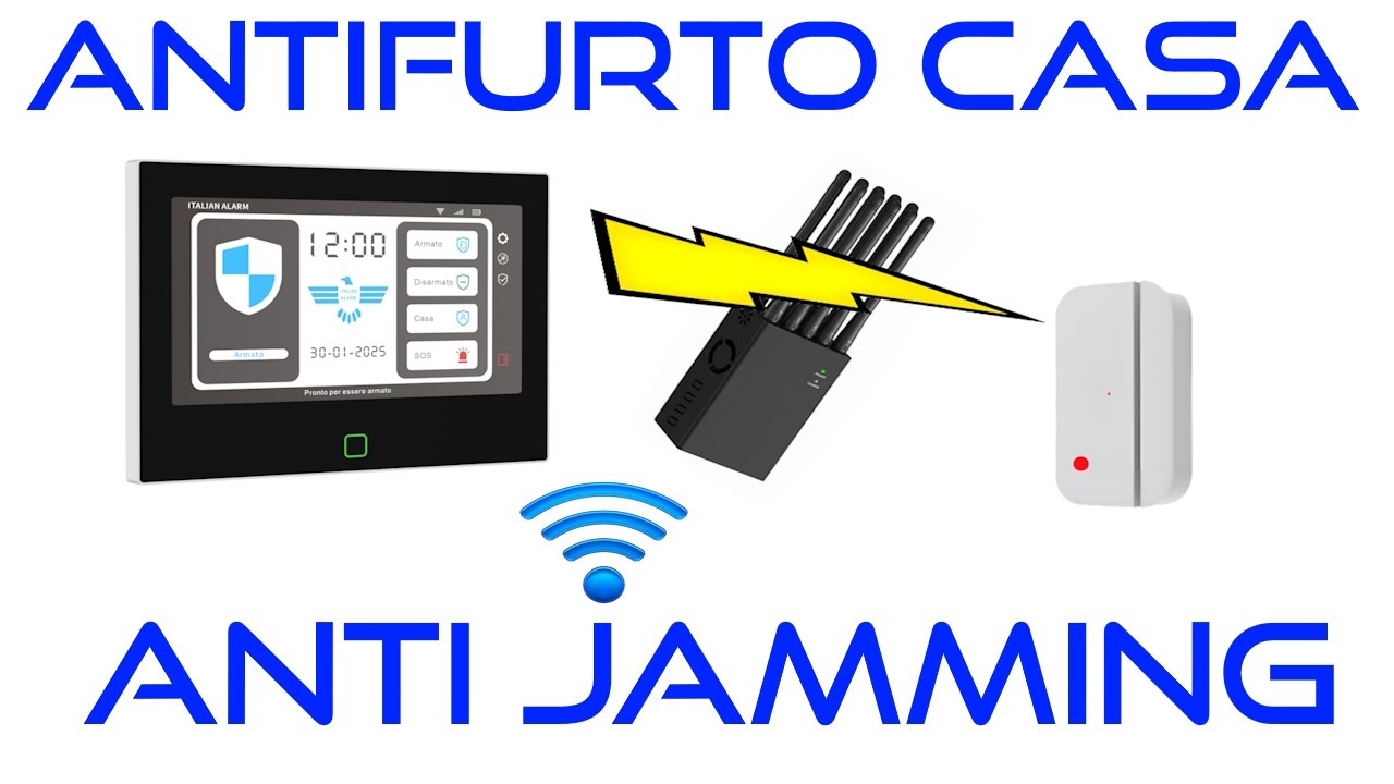 Antifurto Casa GSM Anti Jamming, Protezione Contro i Jammer, Facile Configurazione - ITALIAN ALARM