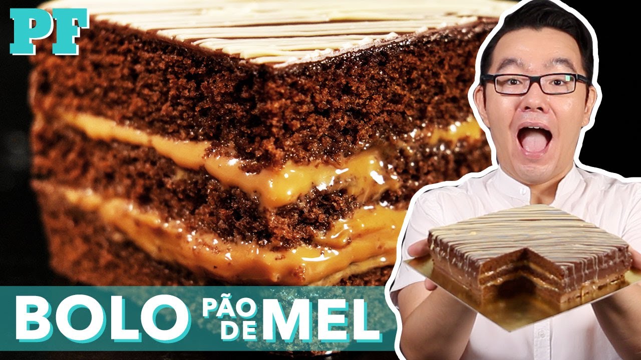 Bolo PÃO DE MEL recheado com Doce de Leite | PF 15 Anos