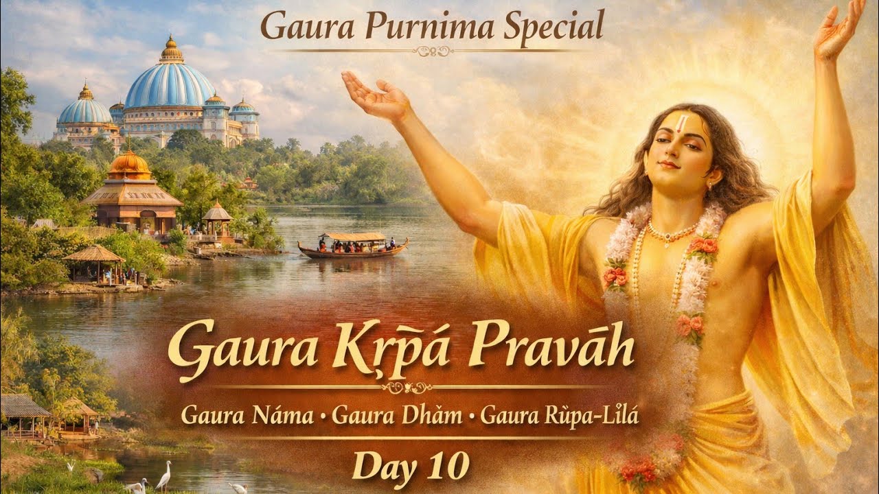 🌸Gaura Purnima Special  day 10 🌸 Gaura Kṛpā Pravāh /Gaura Nāma /Gaura Dhām / Gaura Rūpa-Līlā . 