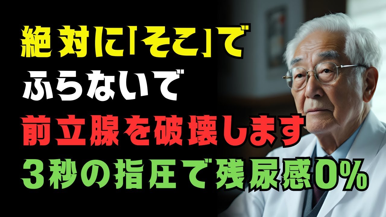 夜中のトイレがつらい人へ：尿が残る原因は“奥の溜まり”｜3秒ケアでスッキリ（男性健康）