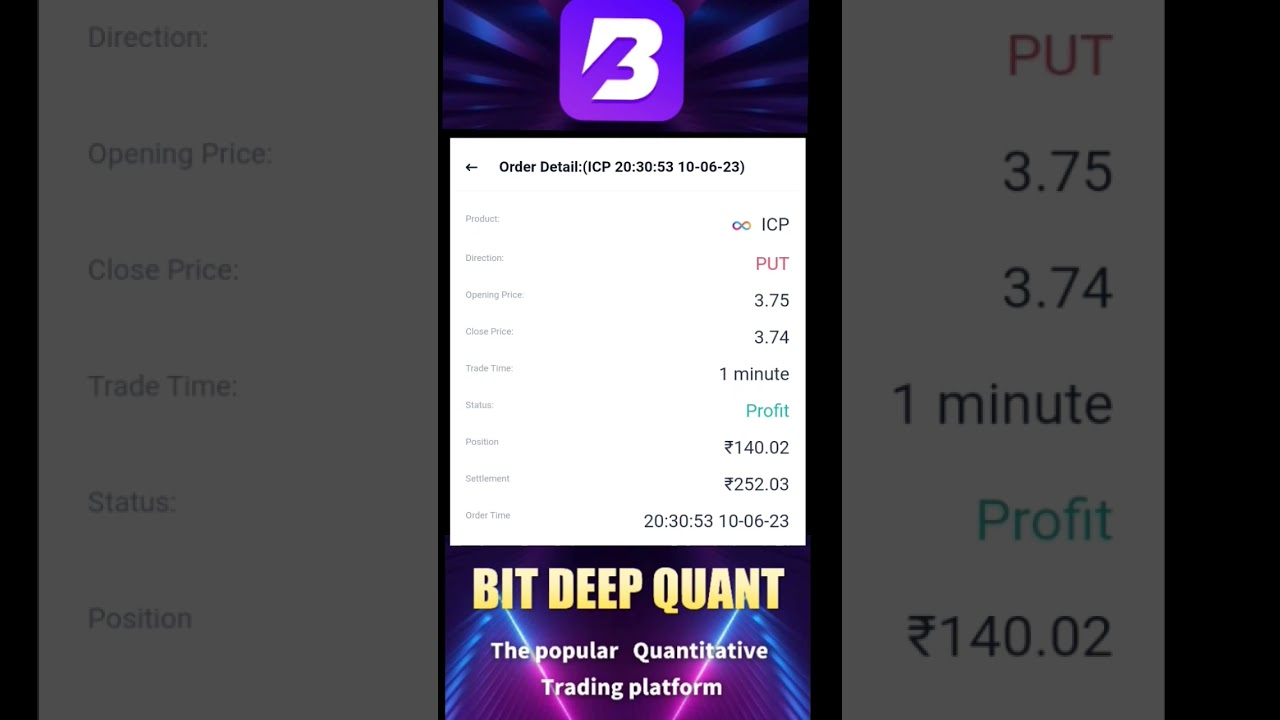 bit QUANT 💯% profit proof