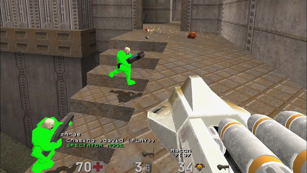 david & purri vs sArge & shNoodle - quake 2 - friendly teamplay 2x2 - q2dm1 - 08.04.2023 01:30