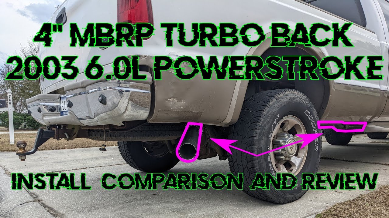 6-литровый Powerstroke 2003 года выпуска с 4-дюймовым турбонаддувом MBRP! Лучше ли он подходит дл...