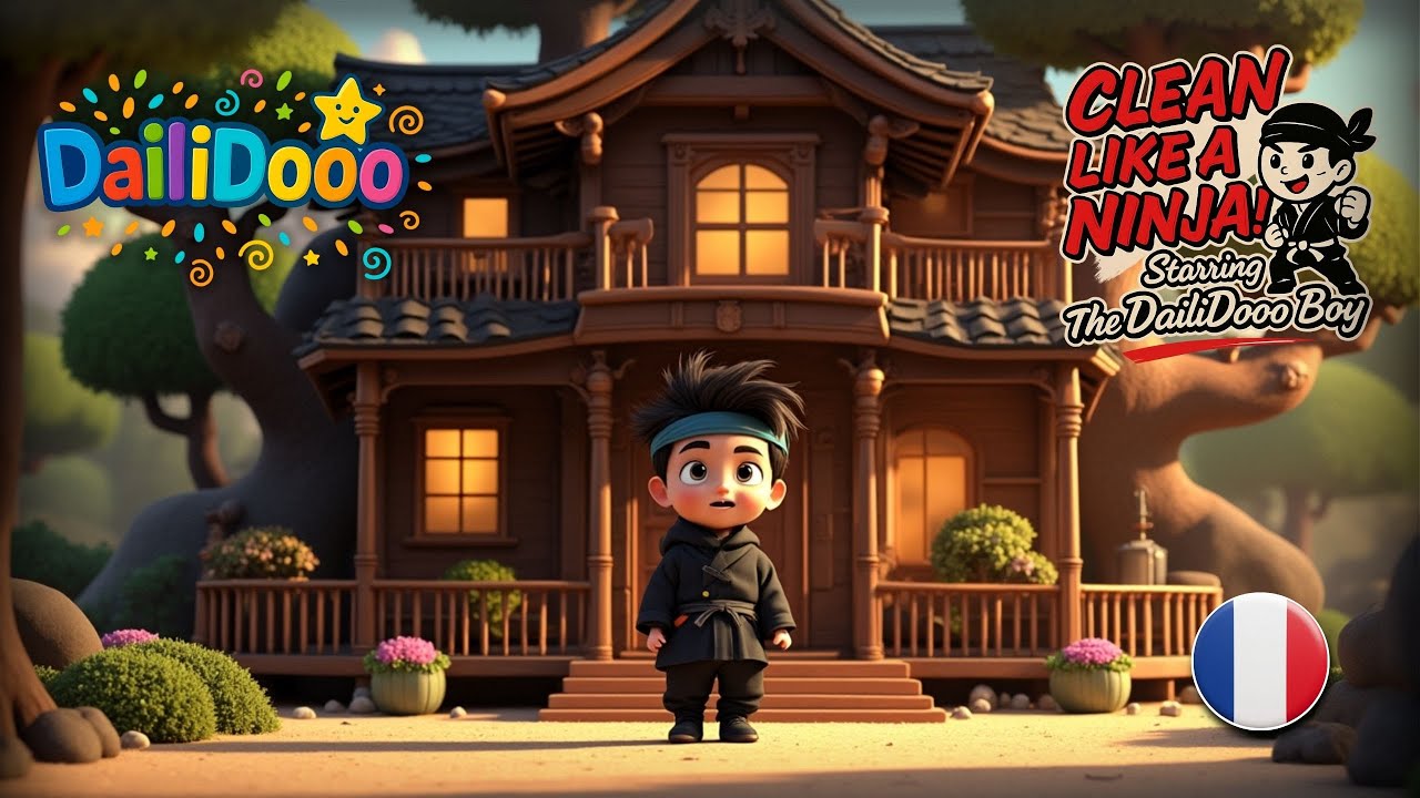 Nettoie comme un ninja ! | DailiDooo | La chanson ninja amusante pour ranger ta chambre
