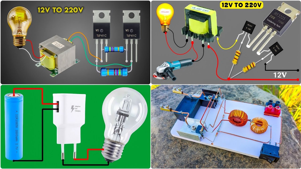 TOP 4 Helpful Electronic Projects 12V To 220V