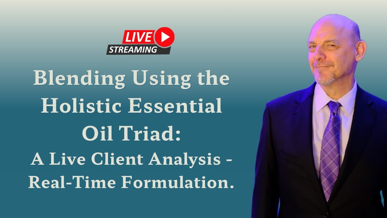 Blending System Using the Holistic Essential Oil Triad: Live Client Analysis. Real-Time Formulation.