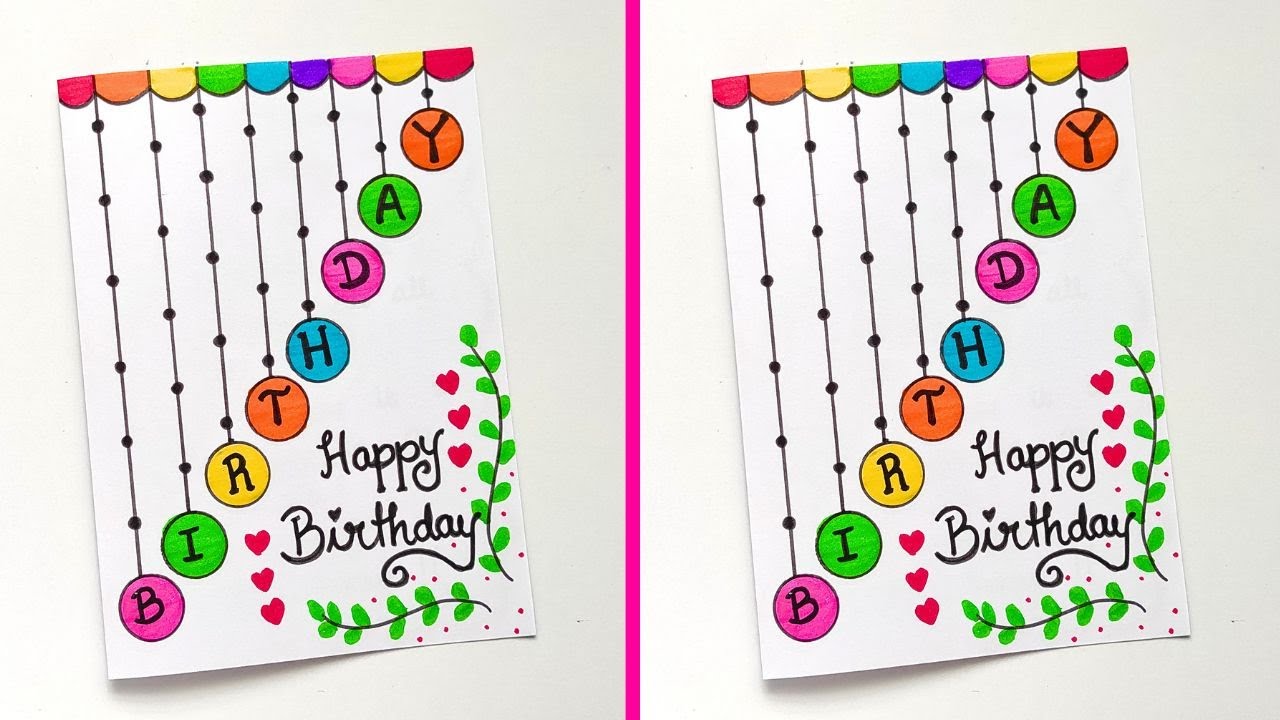 🎂 Happy Birthday Greeting Card Idea | How to make New Birthday Card | Easy DIY Birthday Card Ideas