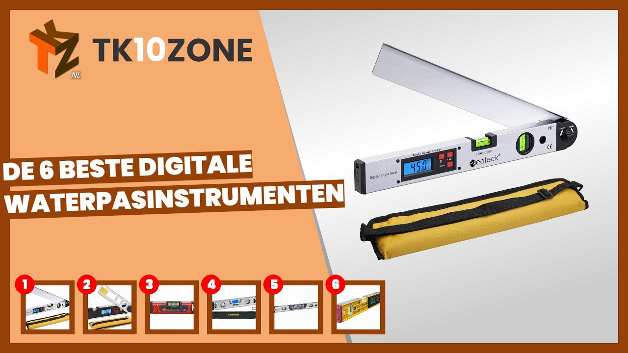 De 6 beste digitale waterpasinstrumenten