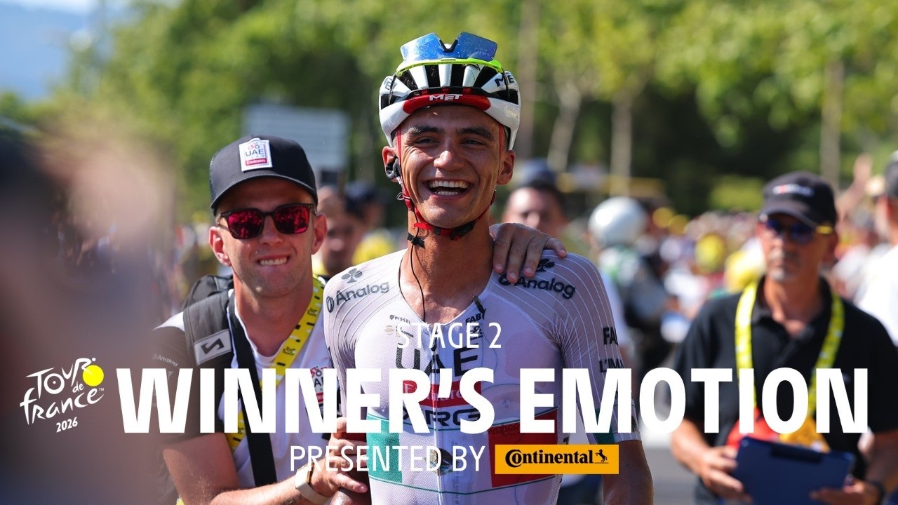 Tour de France 2026 - Stage 2 Winner's emotion