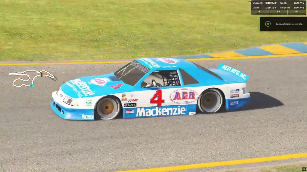 Sonoma Raceway Indy - IMSA GTO Ford Mustang 1989 - 1:36.745