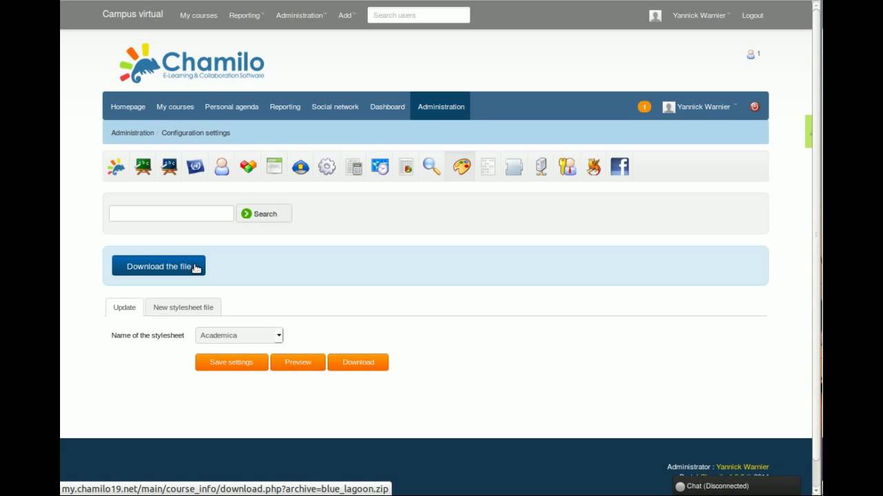 Chamilo 1.9 Tutorial - Vol 5 - The admin page