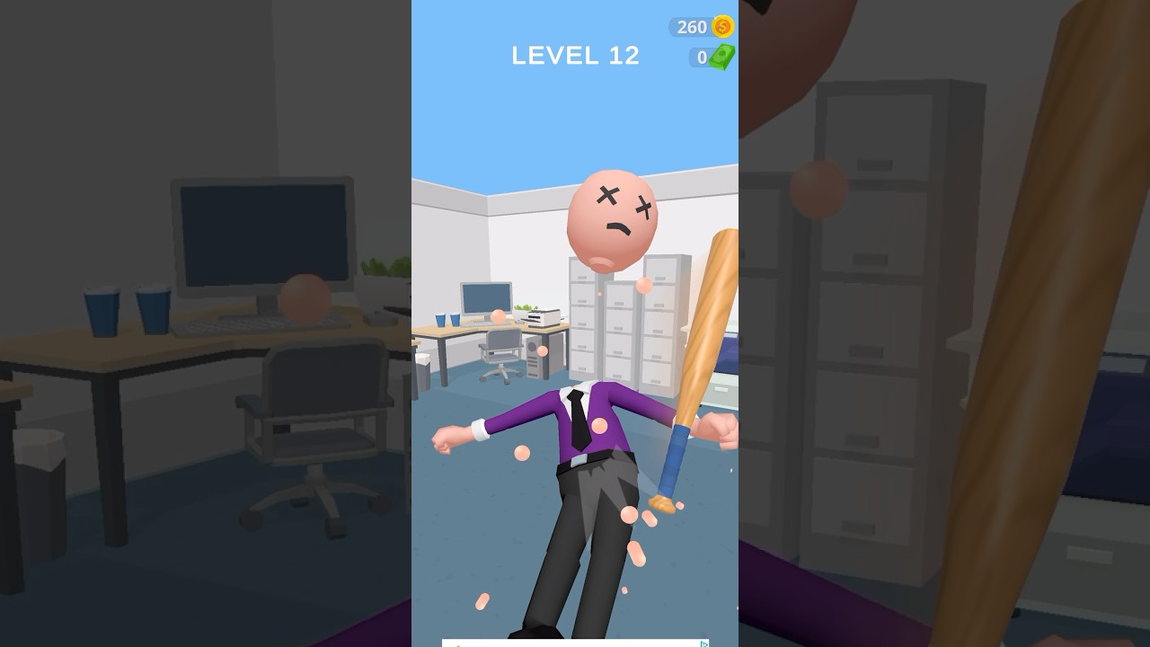 Crazy Office Fight Boss head in Dustbin #crazy #gaming #games #gameplay