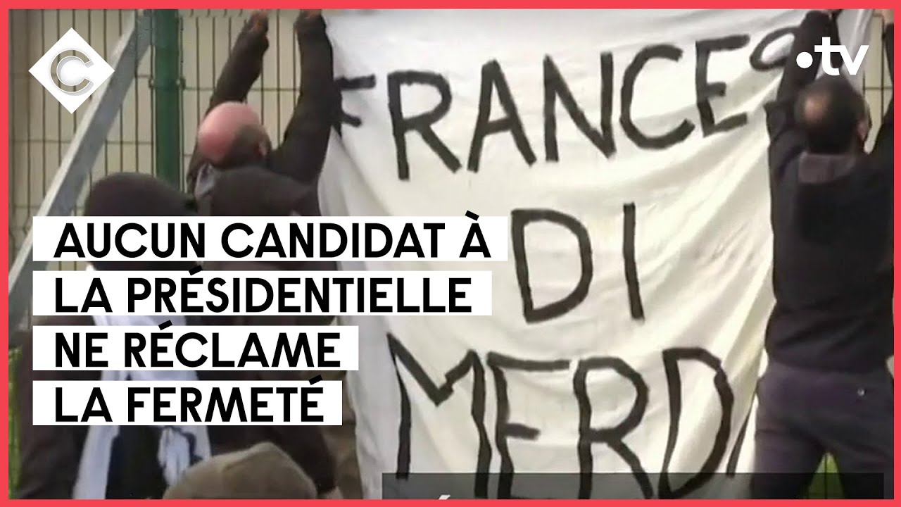 En Corse, une « Marseillaise » chantée par des CRS fait polémique - C à vous - 28/03/2022