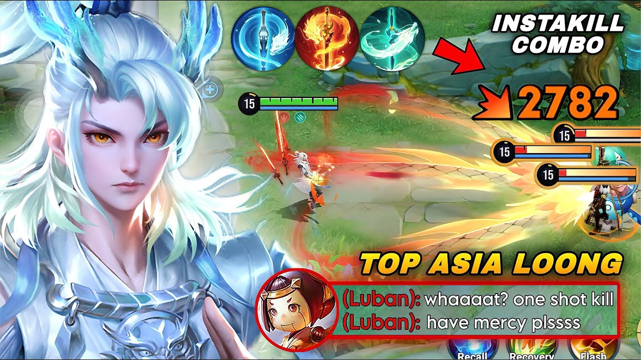TOP ASIA LOONG GIVING TRAUMA TO EVERY ENEMIES IN GAME WITH INSTAKILL COMBO! | LOONG BUILD & ARCANA
