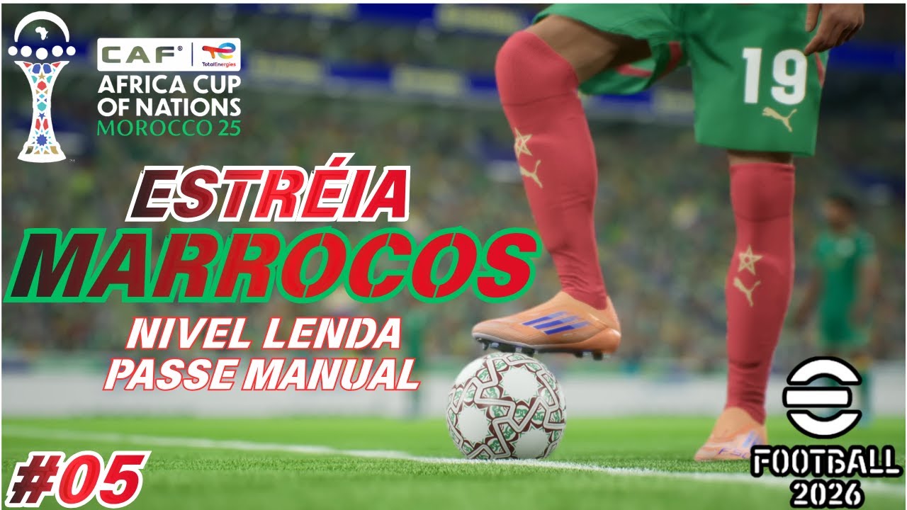 COPA AFRICANA 2026 - COMEÇO COM A SELEÇÃO MARROQUINA!