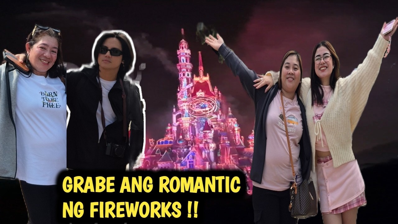 MUNTIK NA KAMING MAIYAK NI MAMA CHE SA PANUNUOD NG FIREWORK!! MICRIS NAG PA KILIG SA DISNEYLAND#KRAB