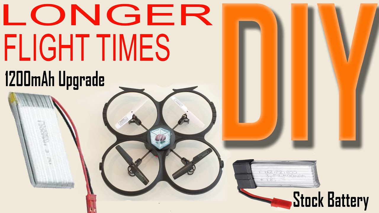 DIY Mod for LONGER FLIGHT times - Quadcopter UDI U818 & U818A-1 Discovery DroneTube