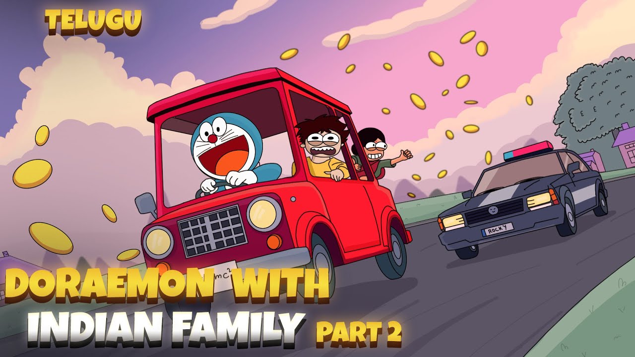 DORAEMON WITH INDIAN FAMILY PART 2 🔥| TELUGU | @Theordinaryboys