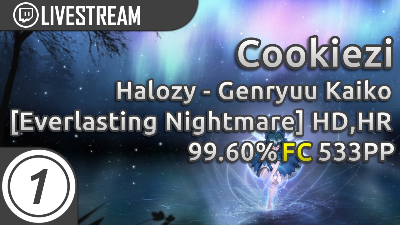 Cookiezi | Halozy - Genryuu Kaiko [Everlasting Nightmare] | +HD,HR | FC 99.60% 533pp