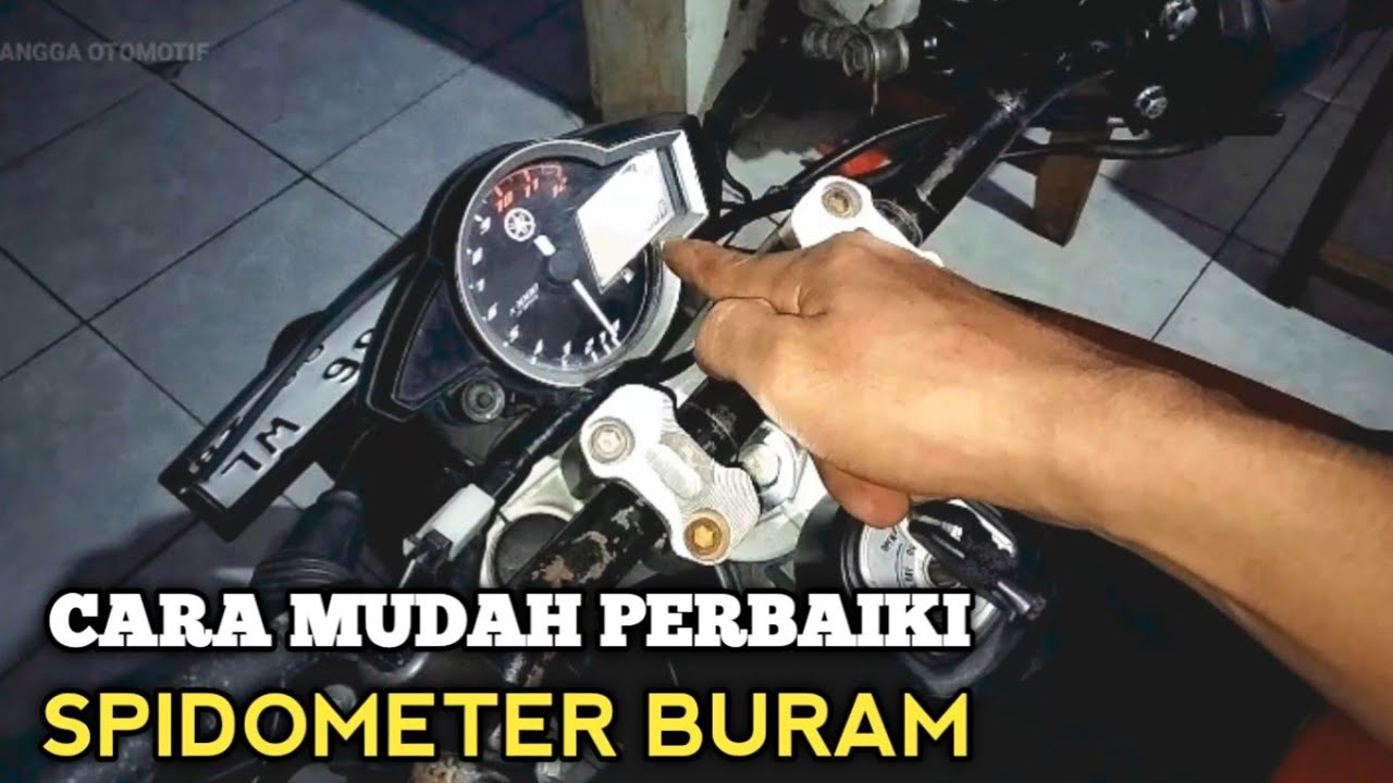 CARA GANTI POLARIZER LCD SPIDOMETER VIXION