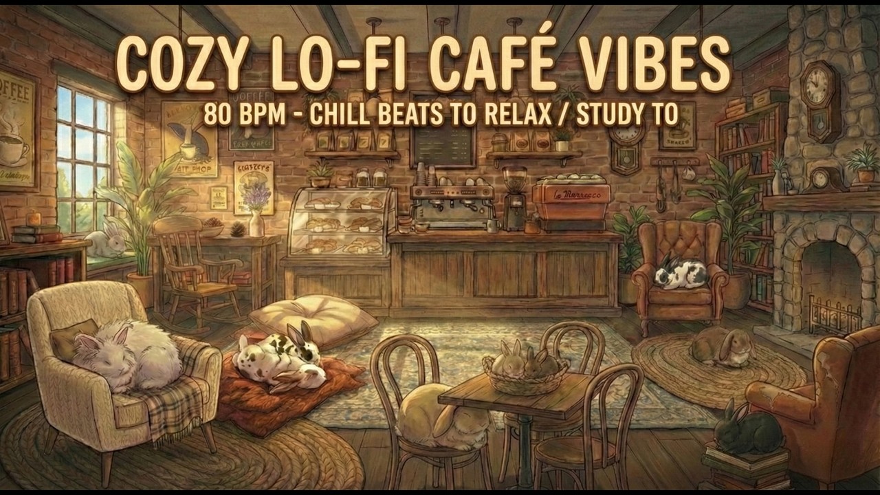 2 Hours Cozy Café Vibes ☕ 80 BPM Lo-Fi Jazz to Relax/Study to 【暖心咖啡館：兩小時冬日長效補給，最適合閱讀與工作的舒壓爵士】