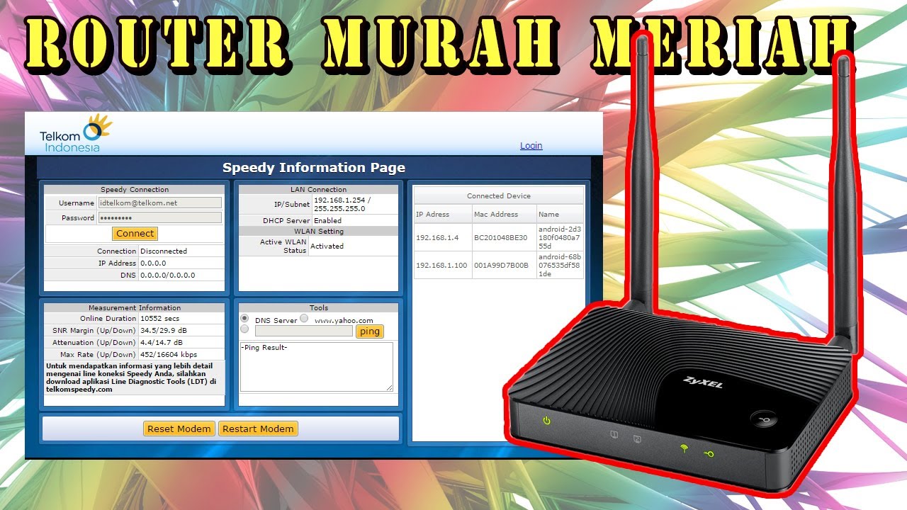 Router Super Murah Untuk Akses Point | Router Zyxel