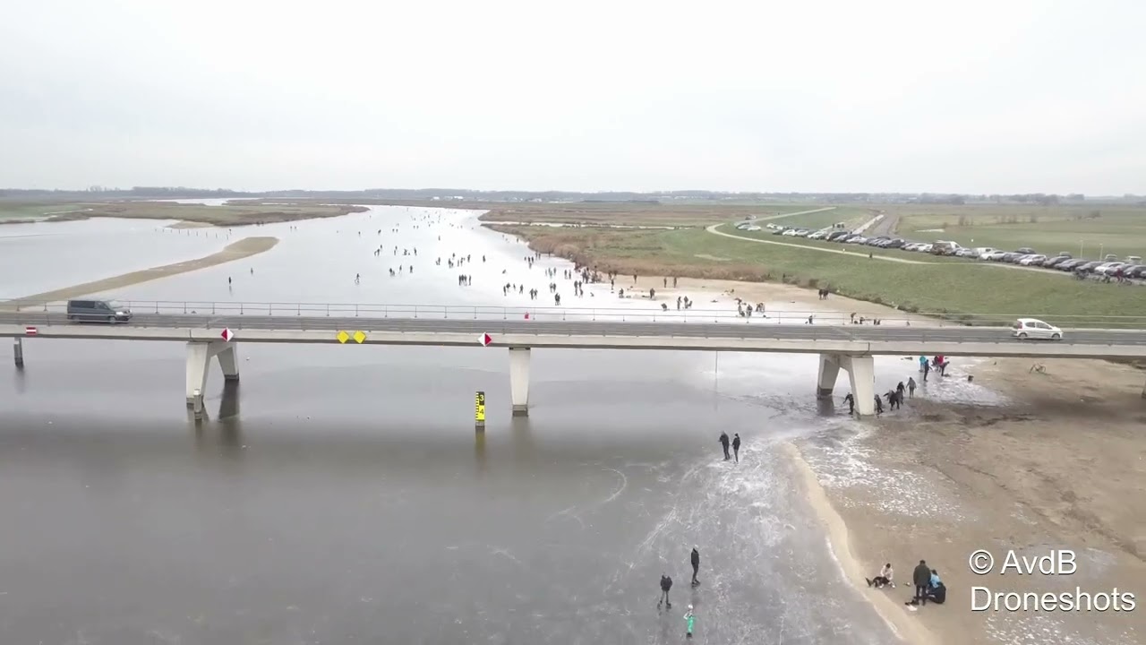 Schaatspret op het Reevediep