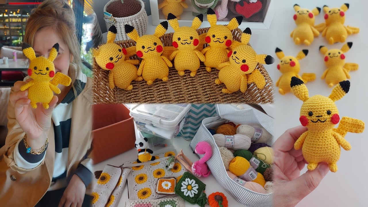 ÖRGÜ VLOG | Amigurumi Pikachu Örgü Anahtarlık, Örgü Malzemelerimi Düzenliyoruz, Neler Ördüm? 