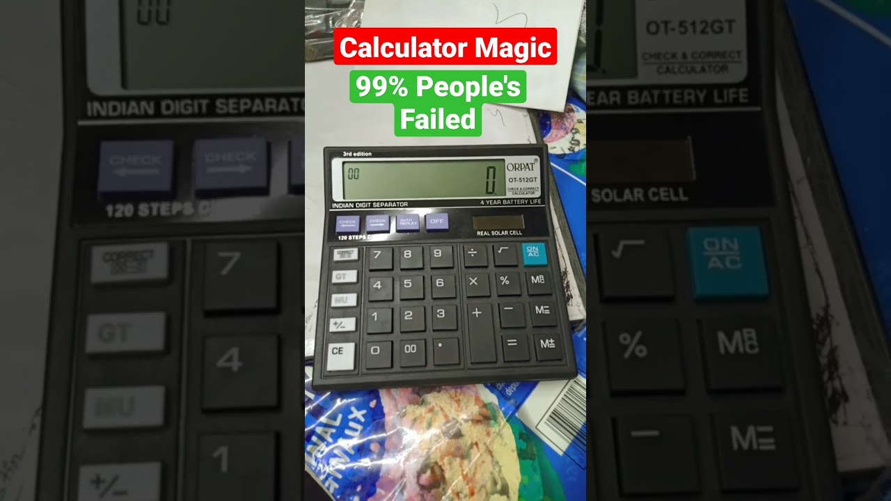 Calculator Magic Trick|| Science Hack || 🧒99% People's Failed #shorts #trending #science #facts