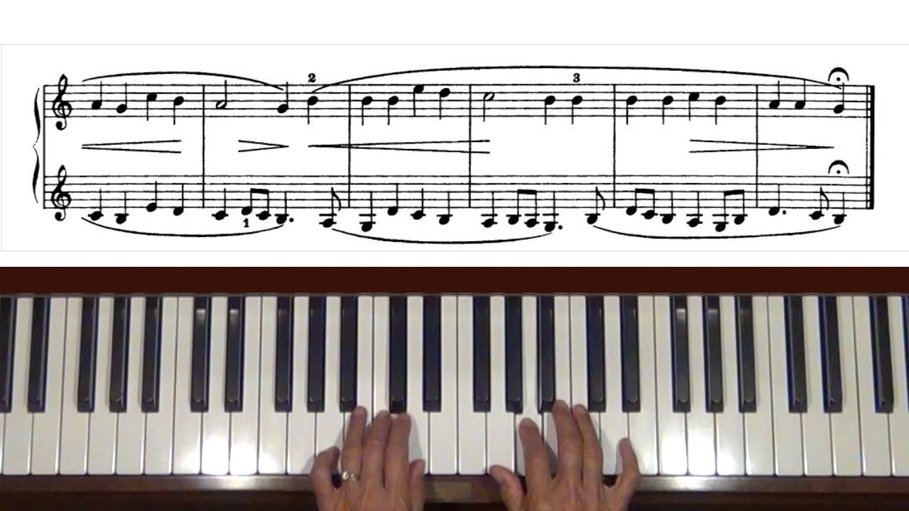 Ferdinand Beyer Vorschule im Klavierspiel Op. 101, No. 58 Piano Tutorial