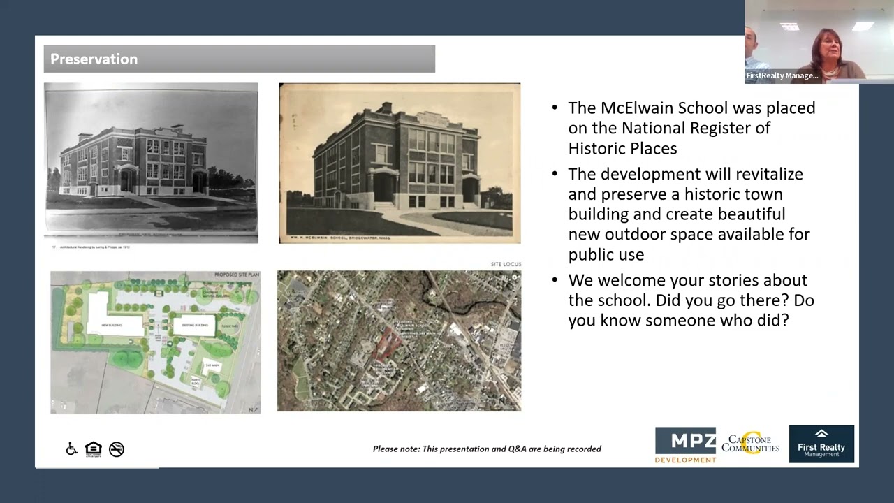 The McElwain School Apartments, Bridgewater, MA Affordable Housing Lottery - Information Session 1