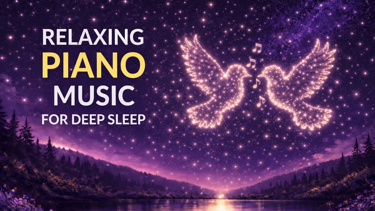 Focus with Sleepy Piano 🌙 1 Hour of Calm Piano Background Music
