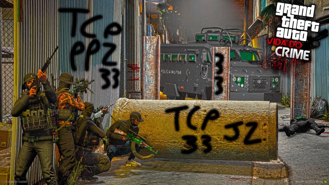 GTA V: VIDA DO CRIME | OPERAÇÃO NO PARA PAZ PARA TENTAR CONTER O AVANÇO DO TCP NA AREA.... EP 84 TP4