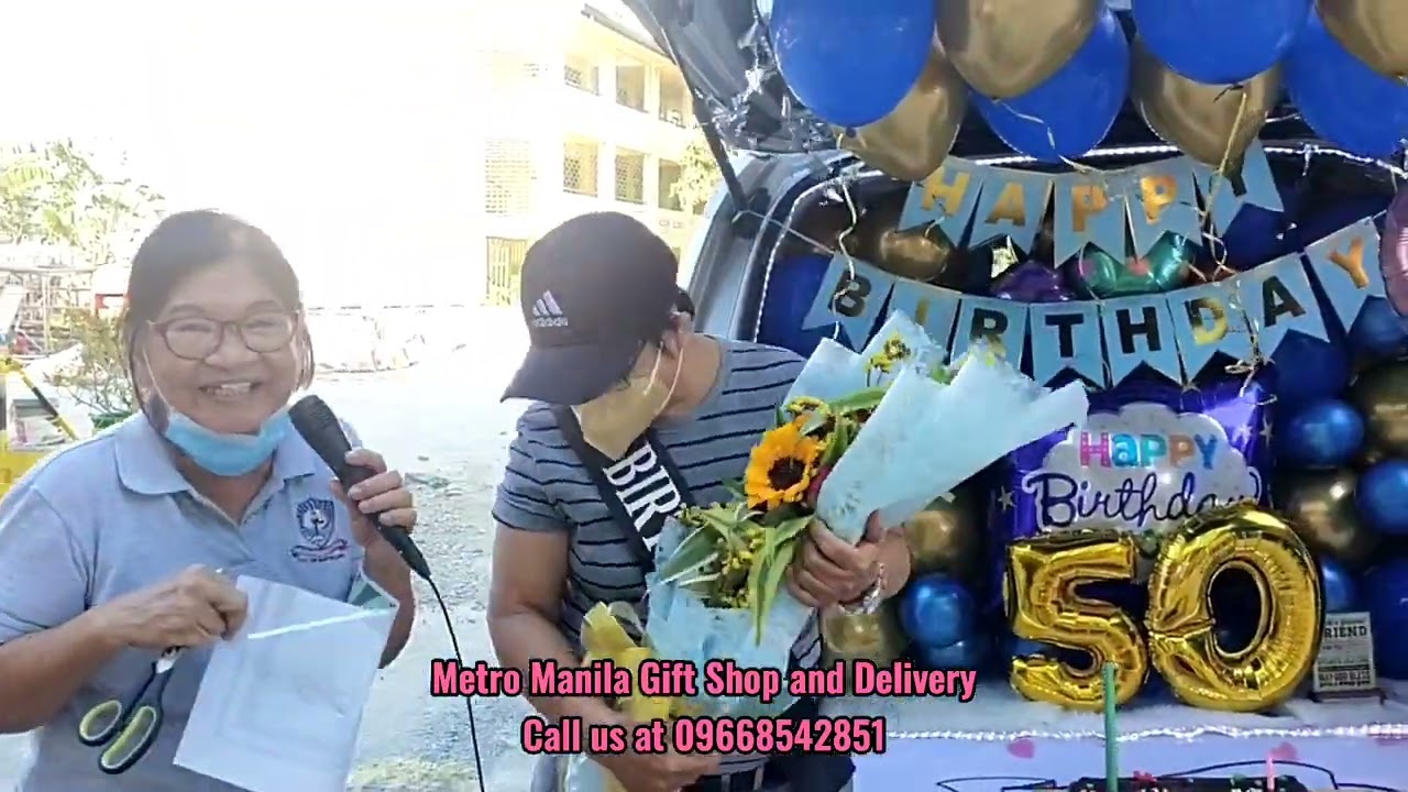 50th birthday surprise for Mam Redgebie by Metro Manila Gift Shop and Delivery 🥳