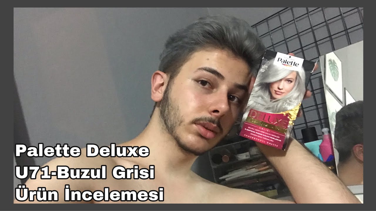 SAÇIMI TEKRAR GRİYE BOYADIM! | PALETTE DELUXE U71 BUZUL GRİSİ ÜRÜN İNCELEMESİ