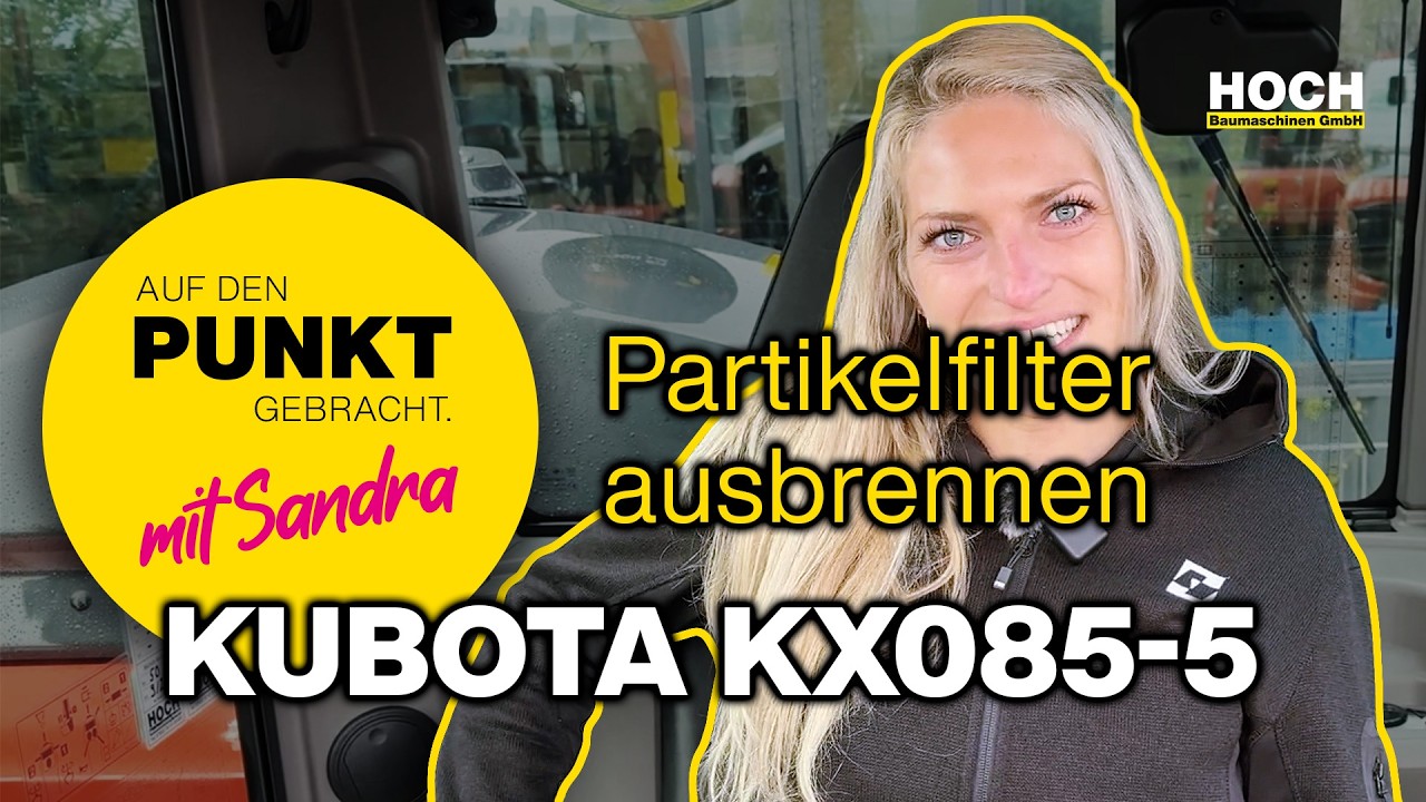 Kubota KX085-5 - Partikelfilter ausbrennen