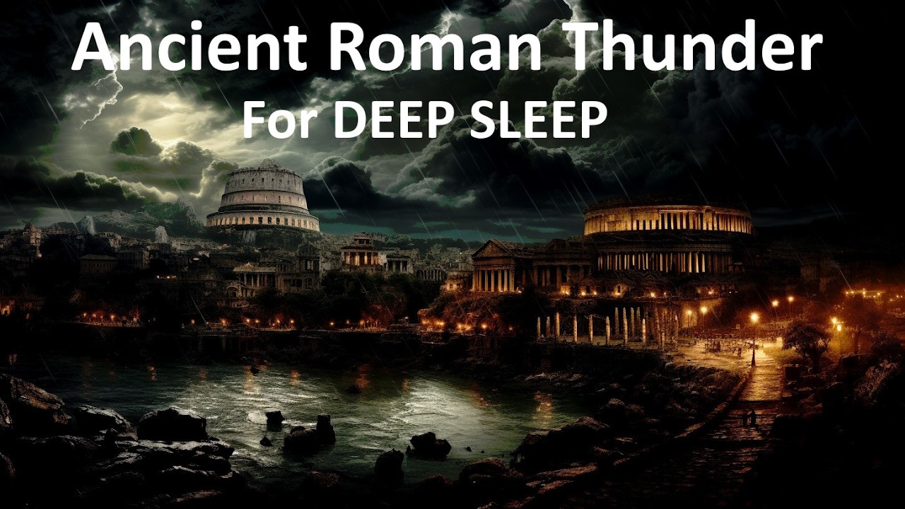 Ancient Roman Thunder Storm | Legendary Thunder & Rain for 10 Hours | DEEP SLEEP