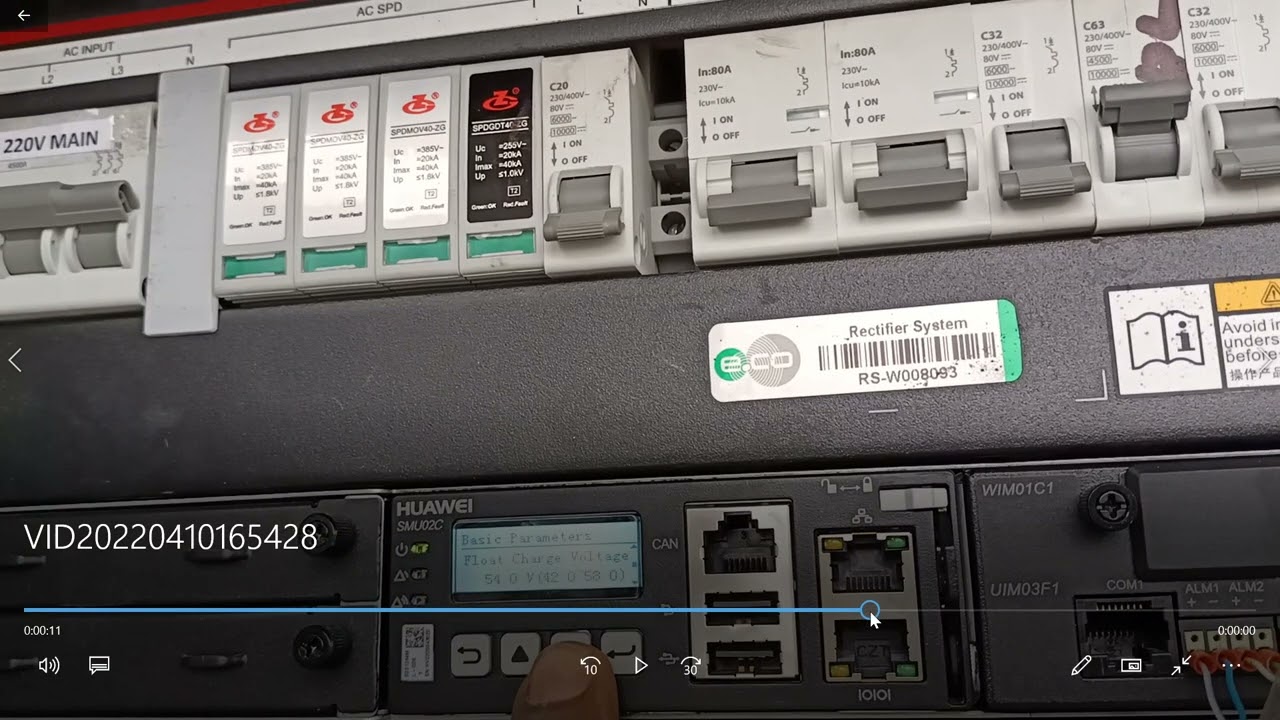 Charging current limit change procedure for Huawei , Eltek, DPDC Rectifier