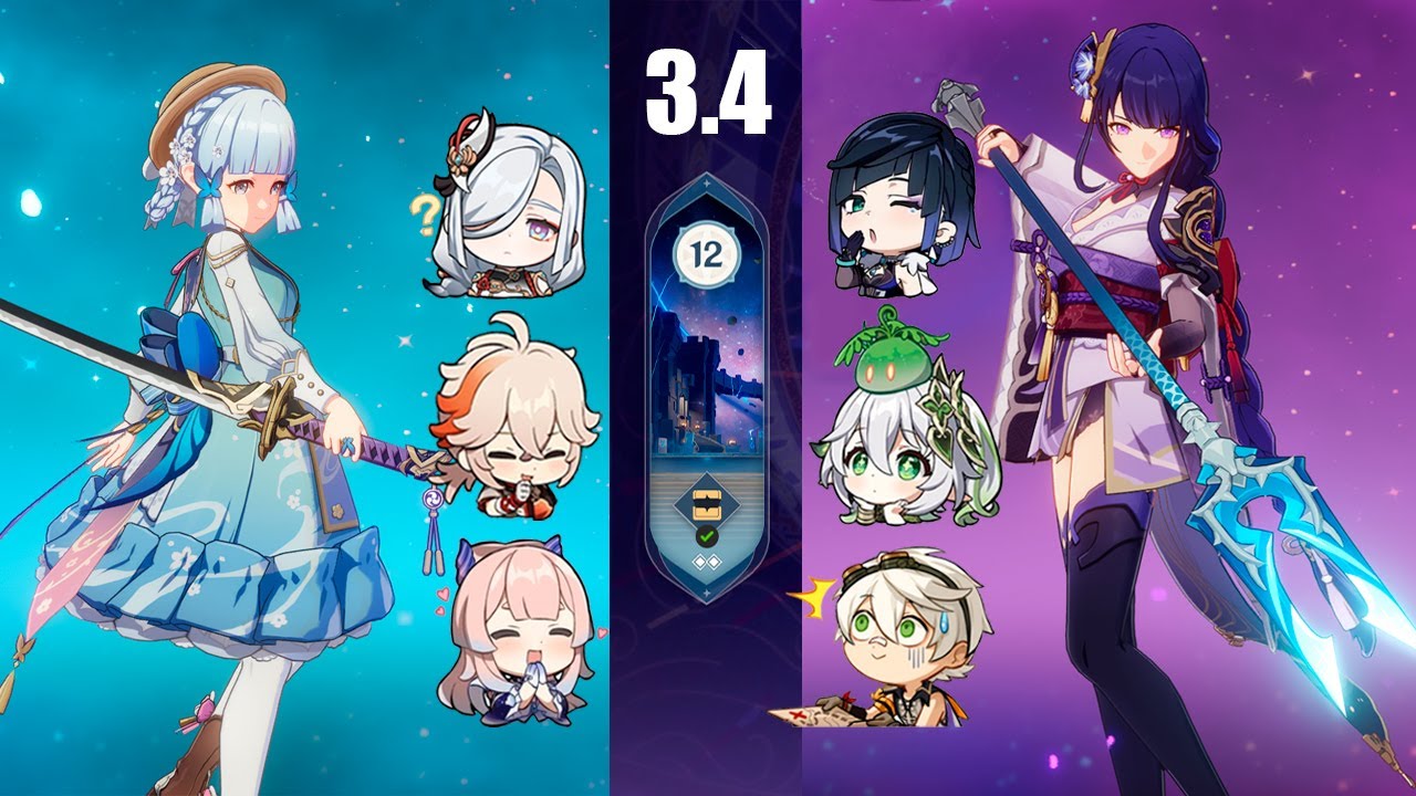 С1 Ayaka C0 Shenhe Freeze & С0 Raiden Yelan Quickbloom | 3.4 Spiral Abyss | Floor 12
