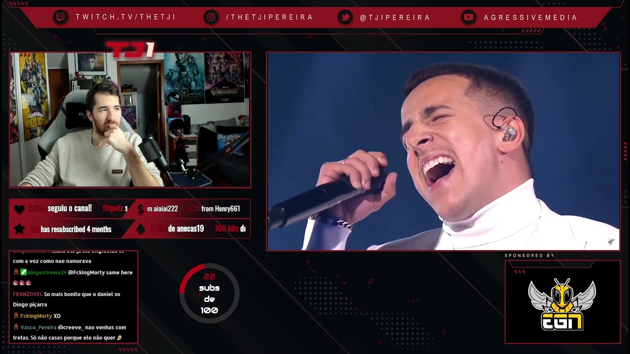 TJI REAGE A AUREA E FERNANDO DANIEL - SAVE YOUR TEARS AO VIVO