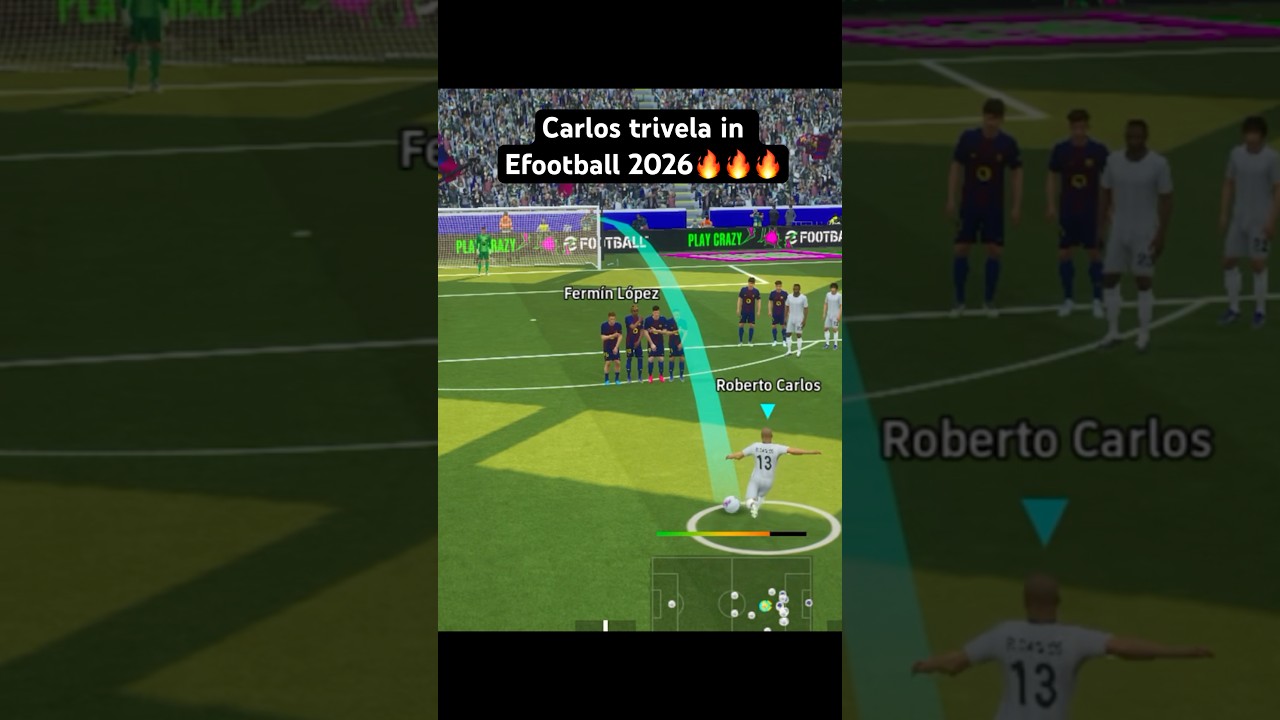Roberto Carlos trivela in Efootball 2026 