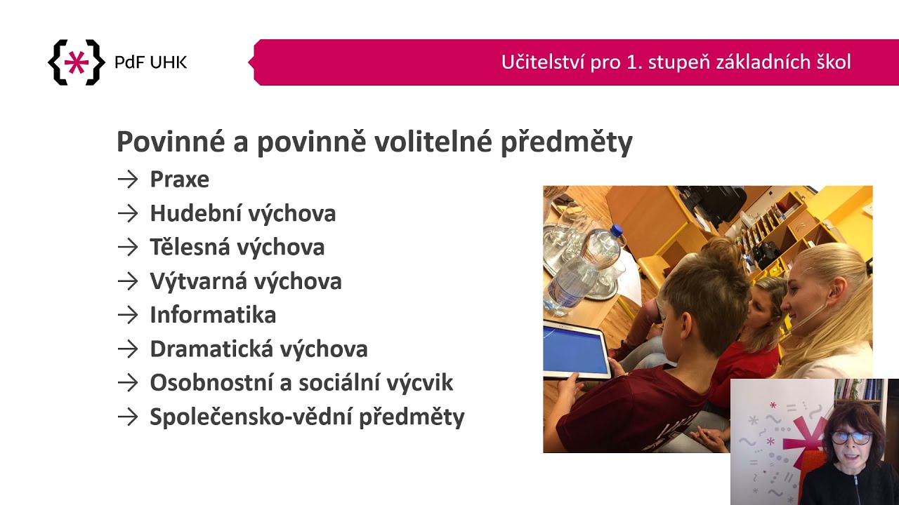 Studijní program Učitelství pro 1. stupeň ZŠ